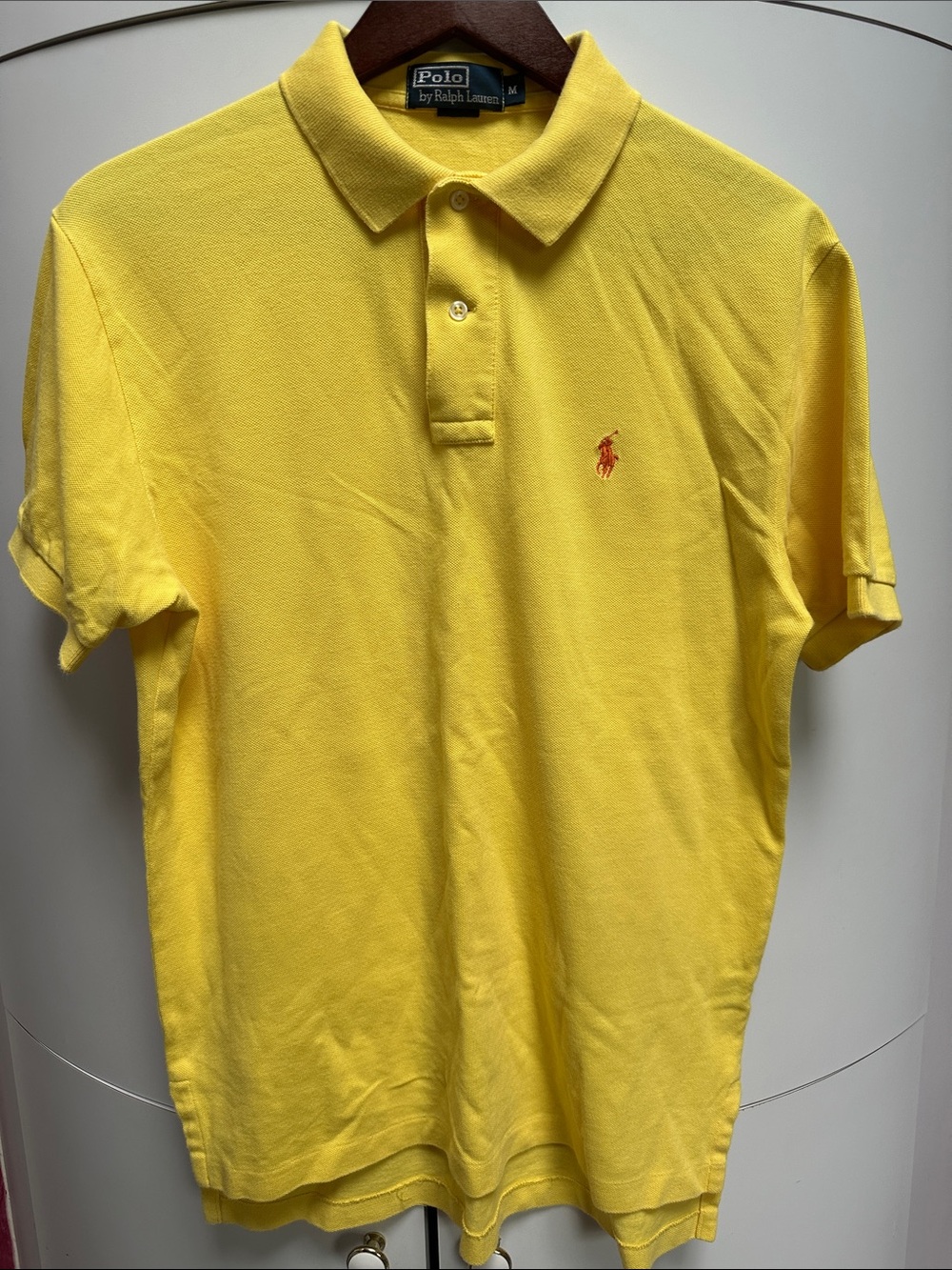 Polo by Ralph Lauren Men’s Bright Yellow Classic Polo , M